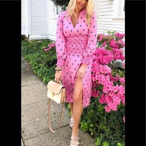 AFRM Hazel Smocked Dress with Slit